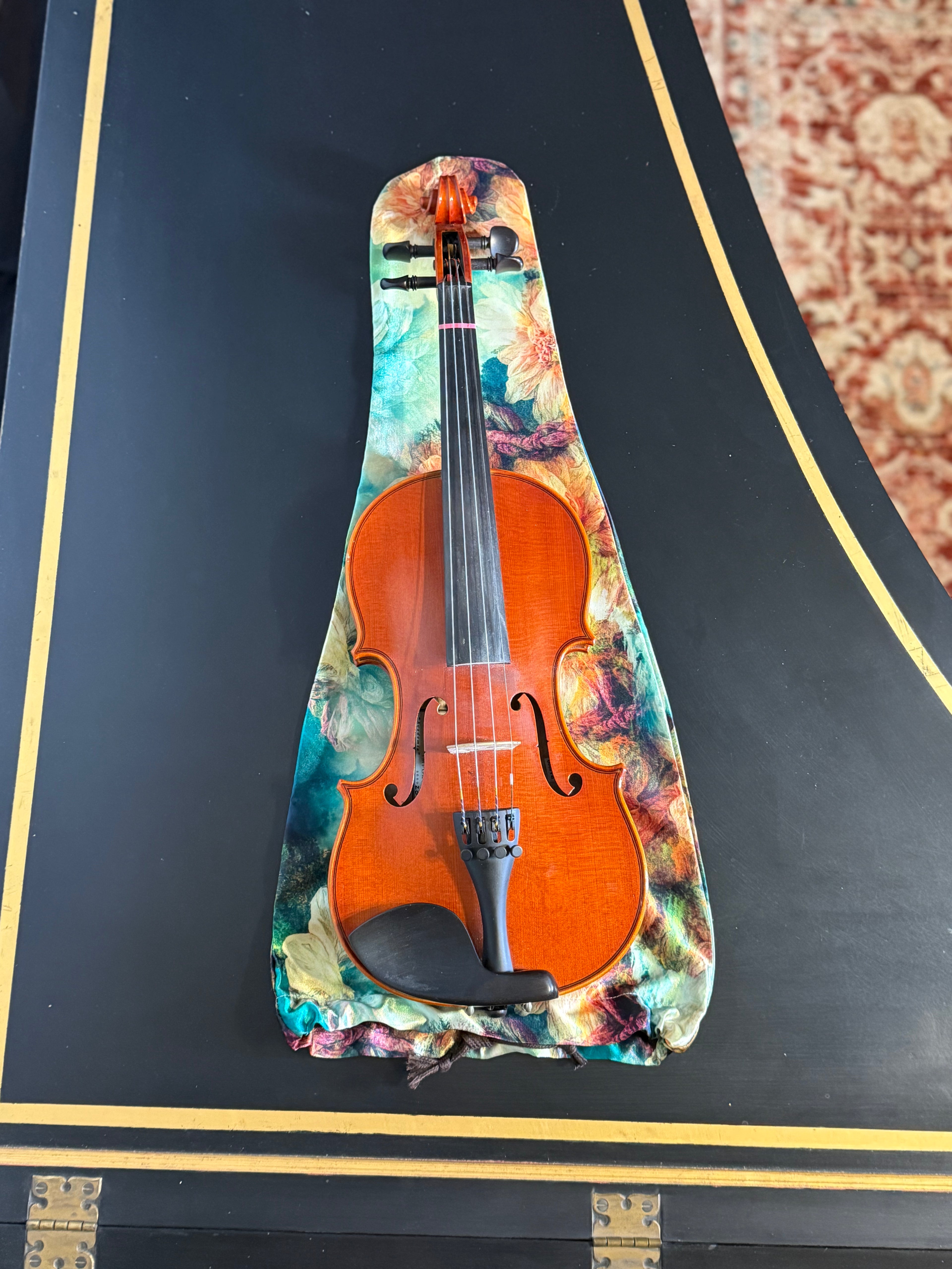 1/4 - 1/2 Size Violin Bag "Baroque Flowers"