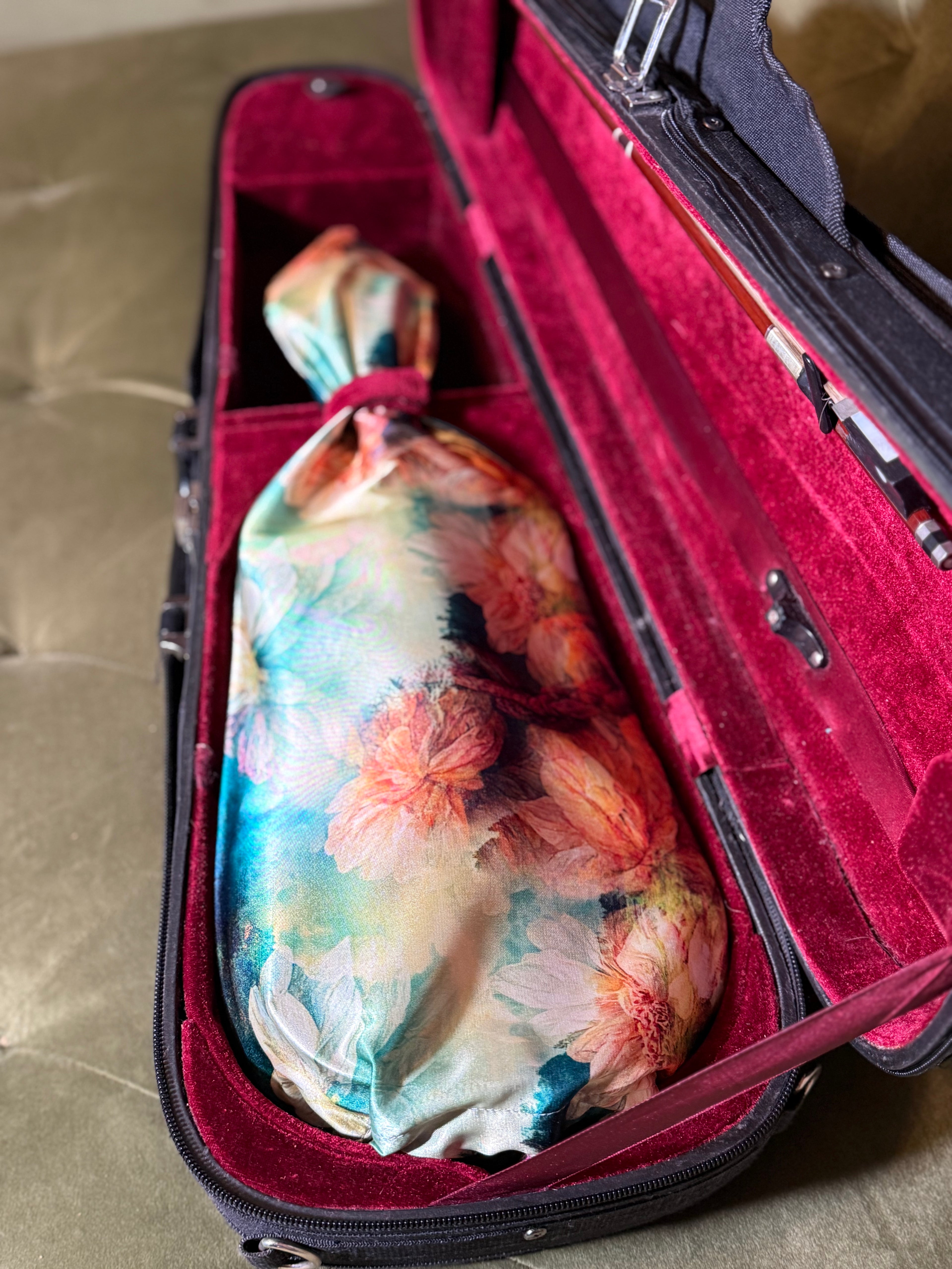 1/4 - 1/2 Size Violin Bag "Baroque Flowers"
