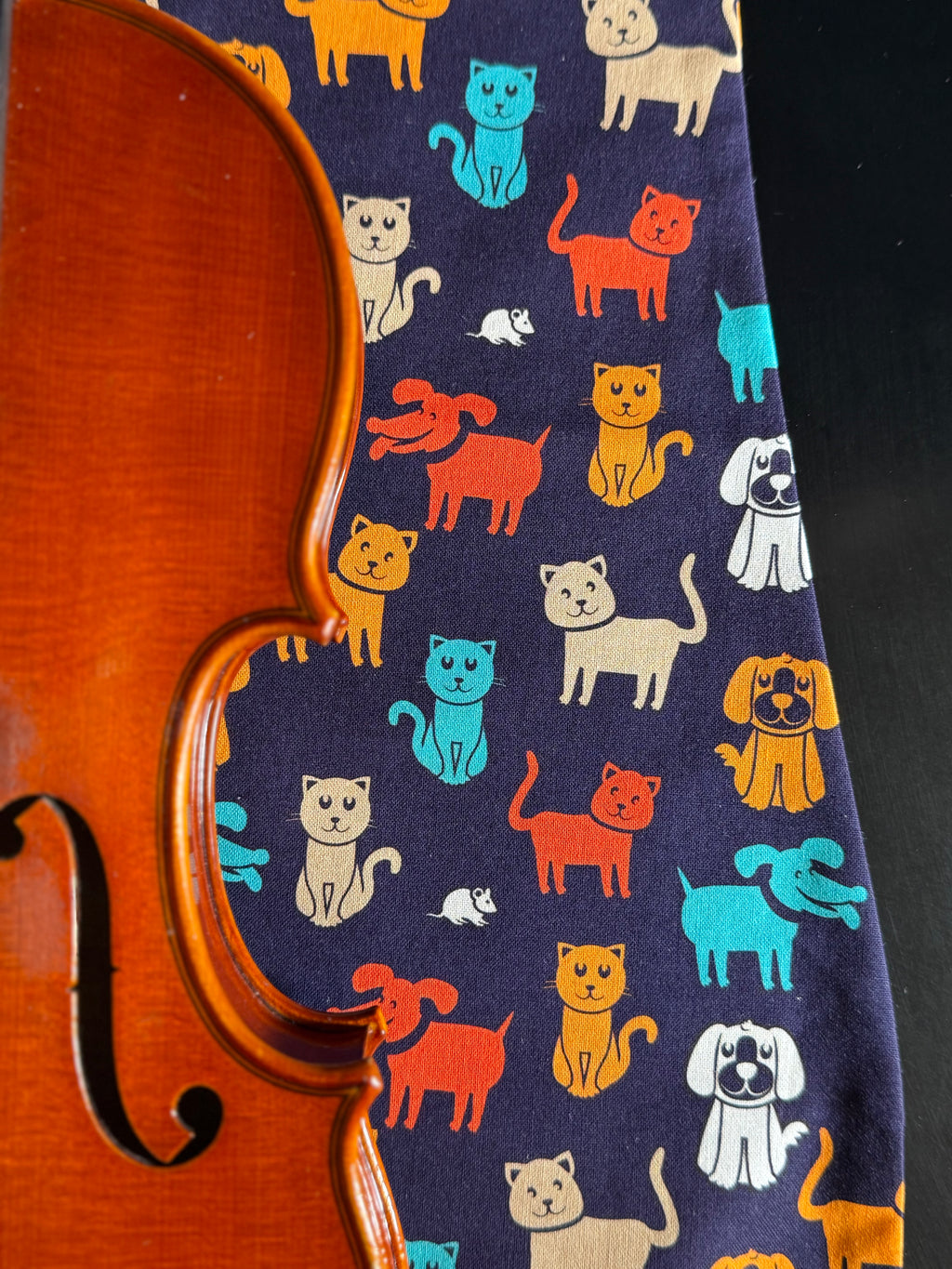 1/4 - 1/2 Size Violin Bag "Friendly Pets"