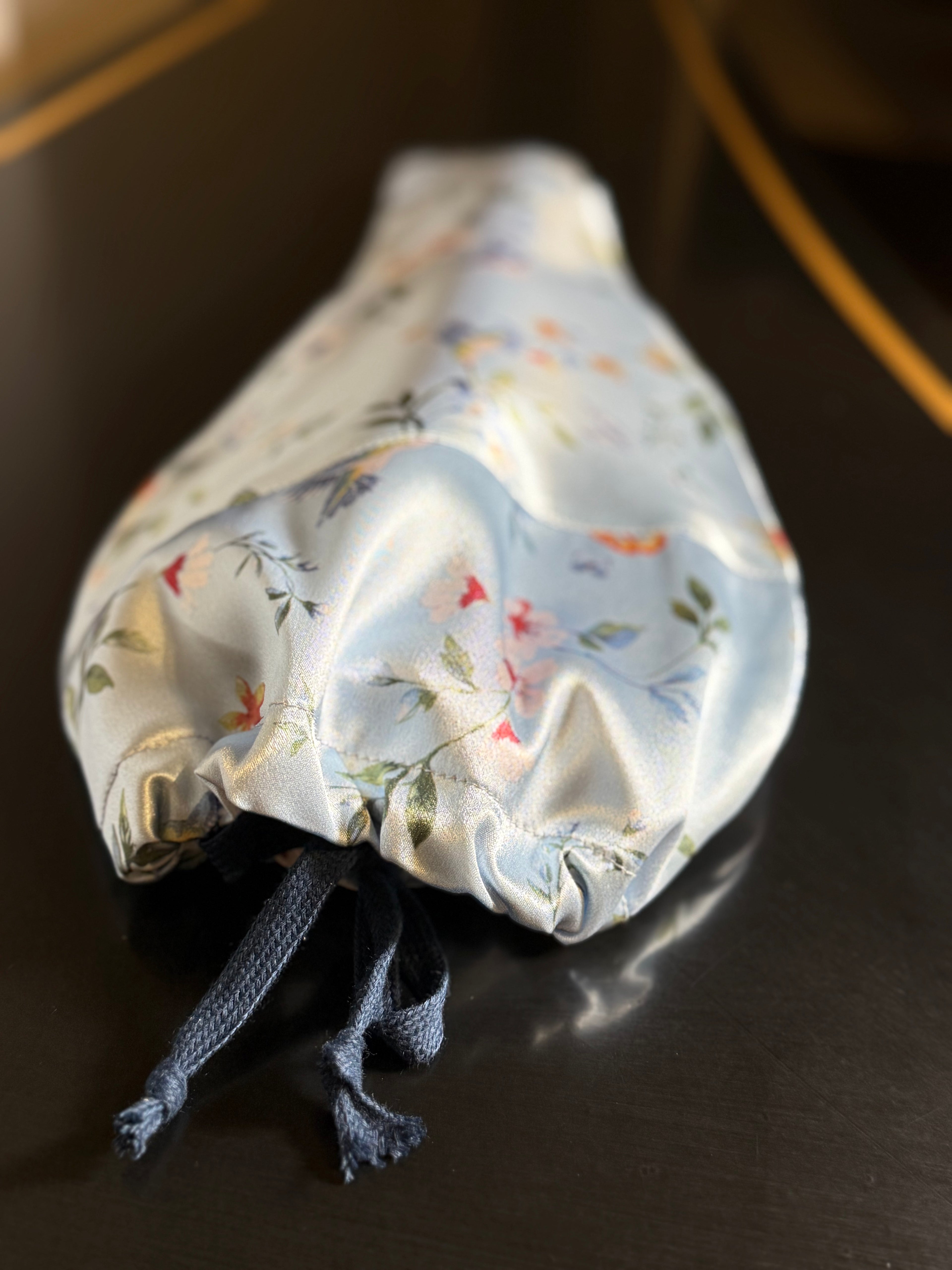 1/4 - 1/8 Size Violin Bag "Hummingbirds in Blue Garden"