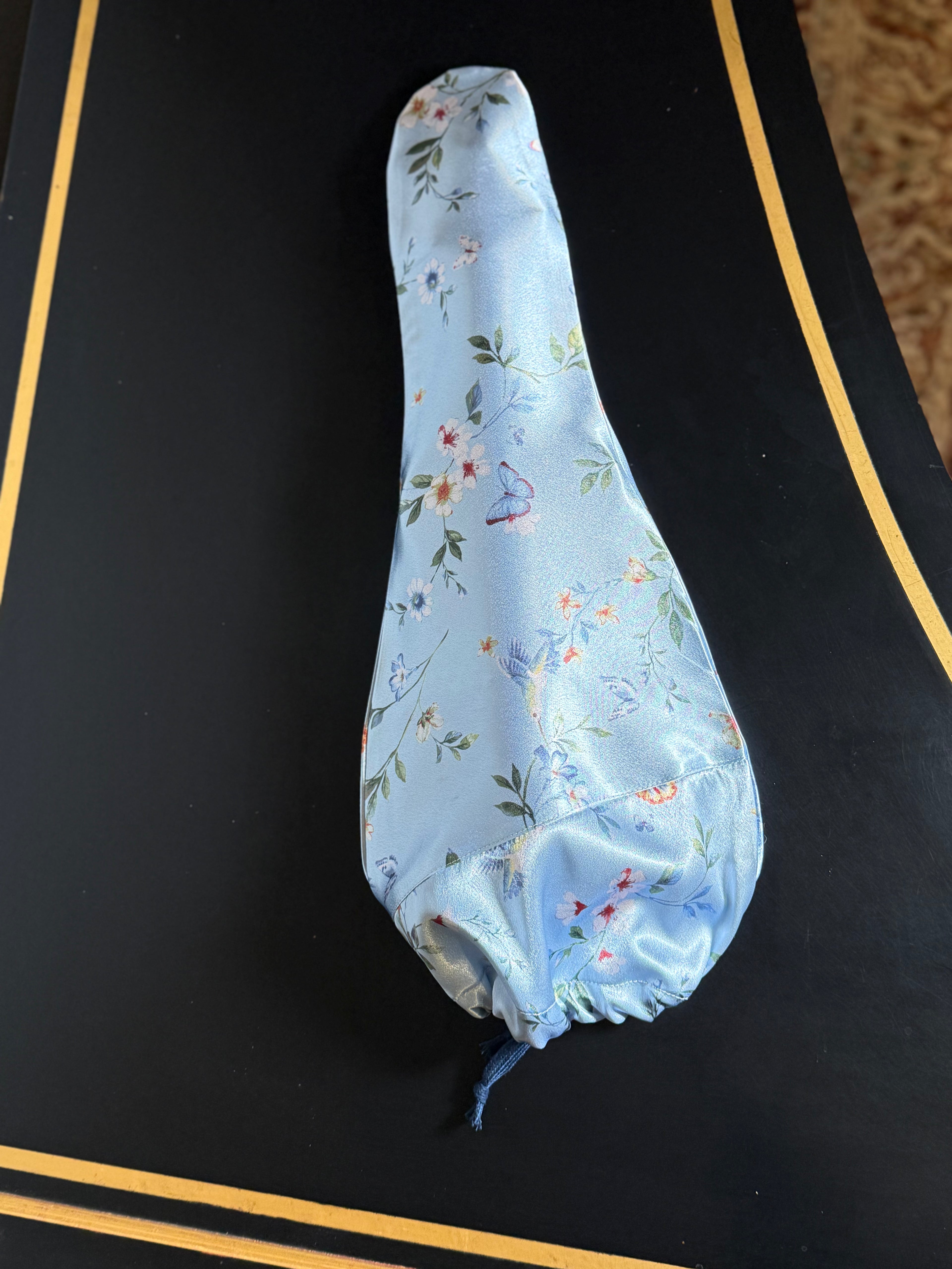 1/4 - 1/8 Size Violin Bag "Hummingbirds in Blue Garden"