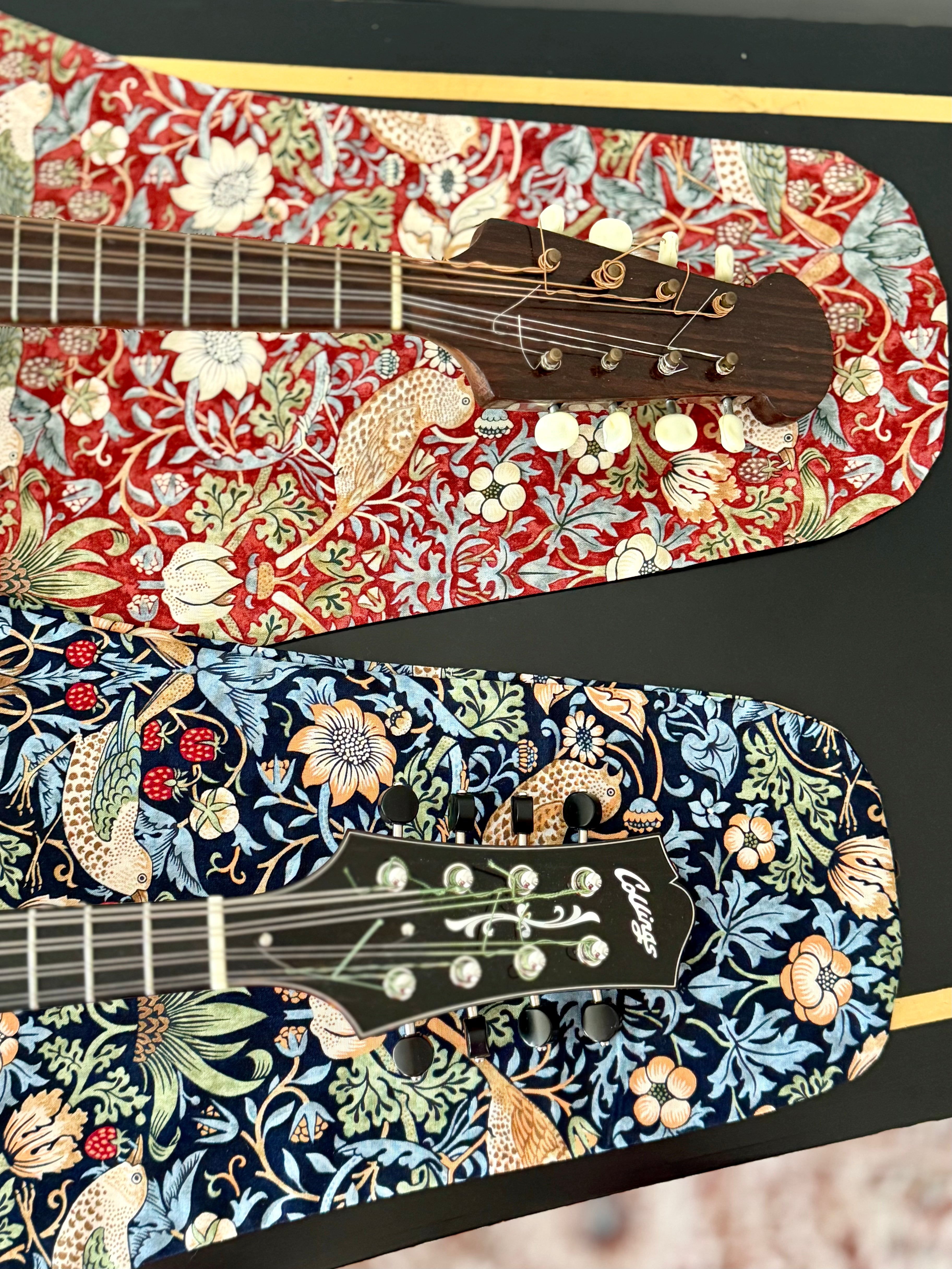 Viola/Mandolin Bag "Baroque Birds in Blue"