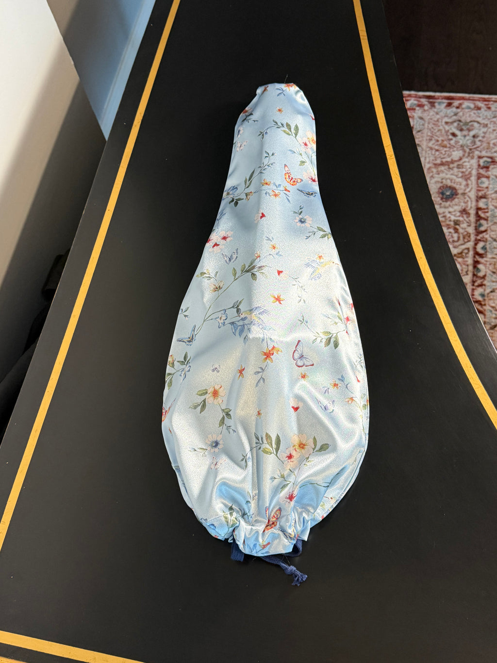 Violin Bag "Hummingbirds in Blue Garden"