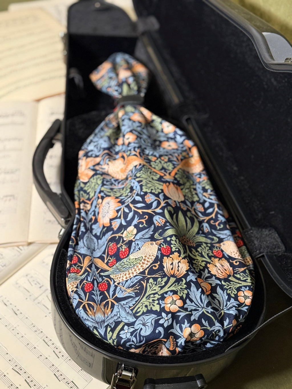 Violin Bag “Baroque Birds in Blue” 🎻✨