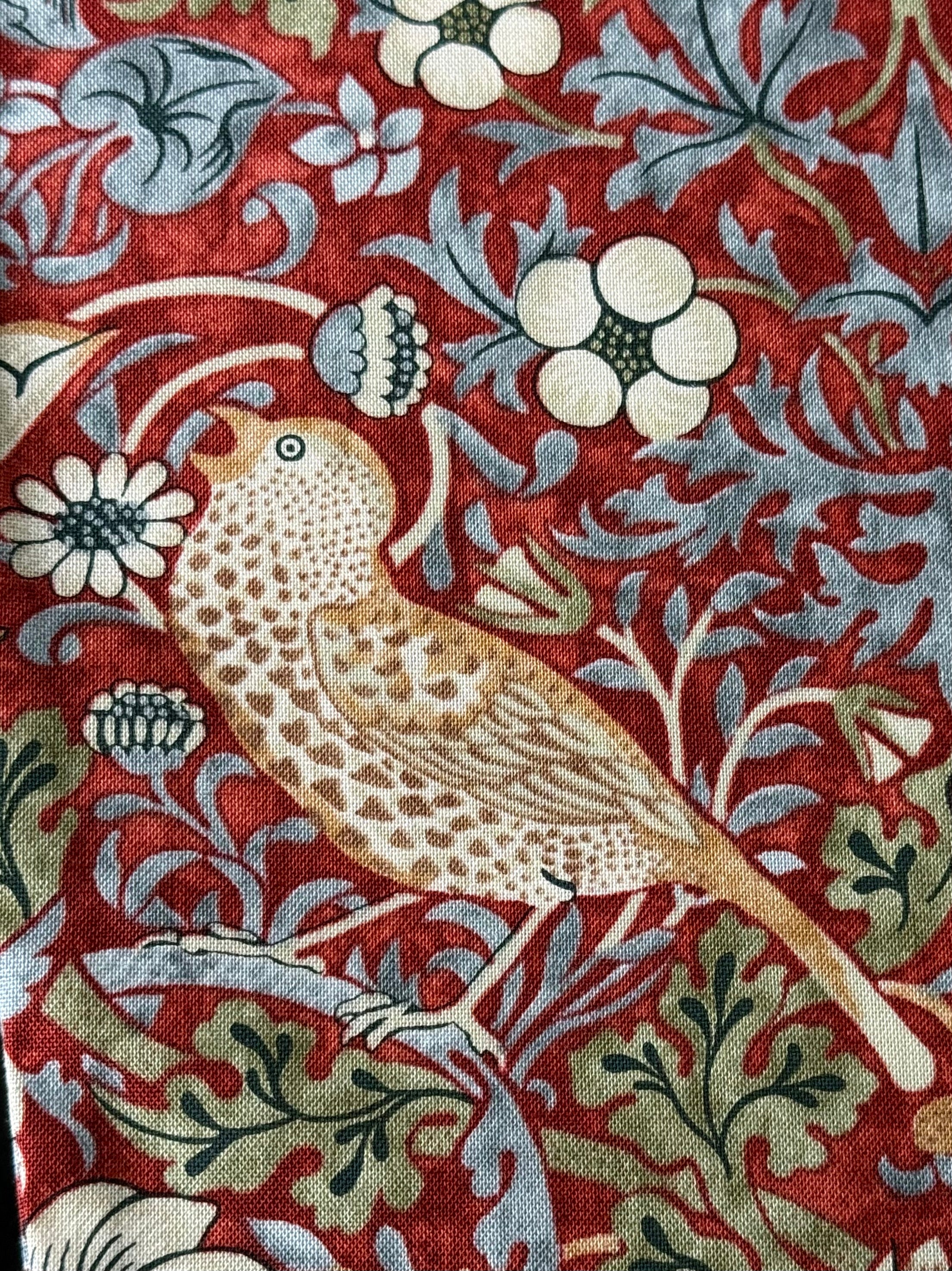 Viola/Mandolin Bag "Baroque Birds in Red"