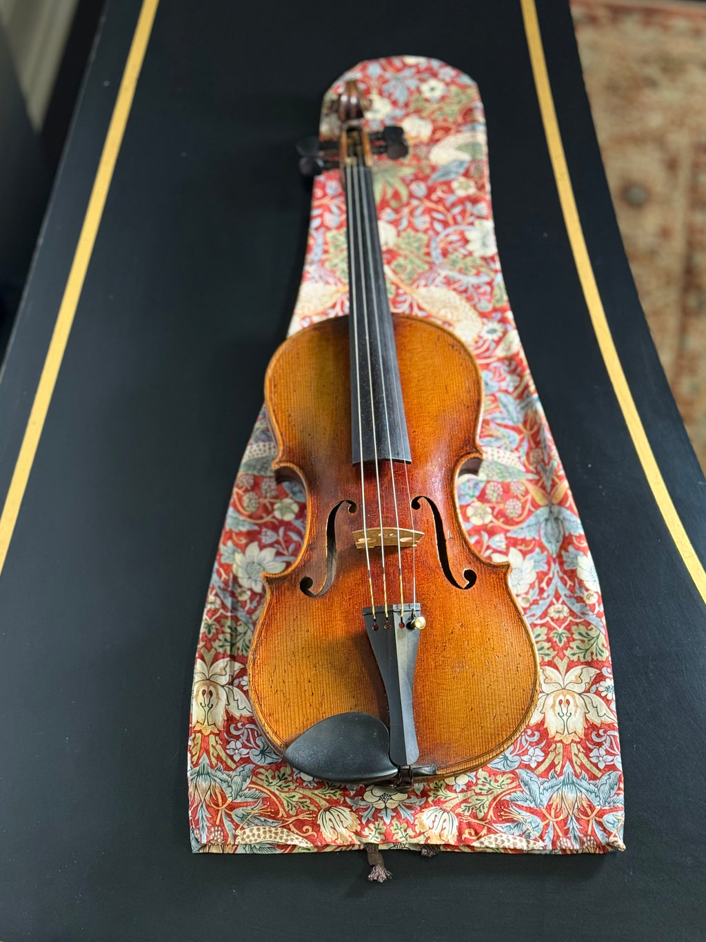 Violin Bag "Baroque Birds in Red"