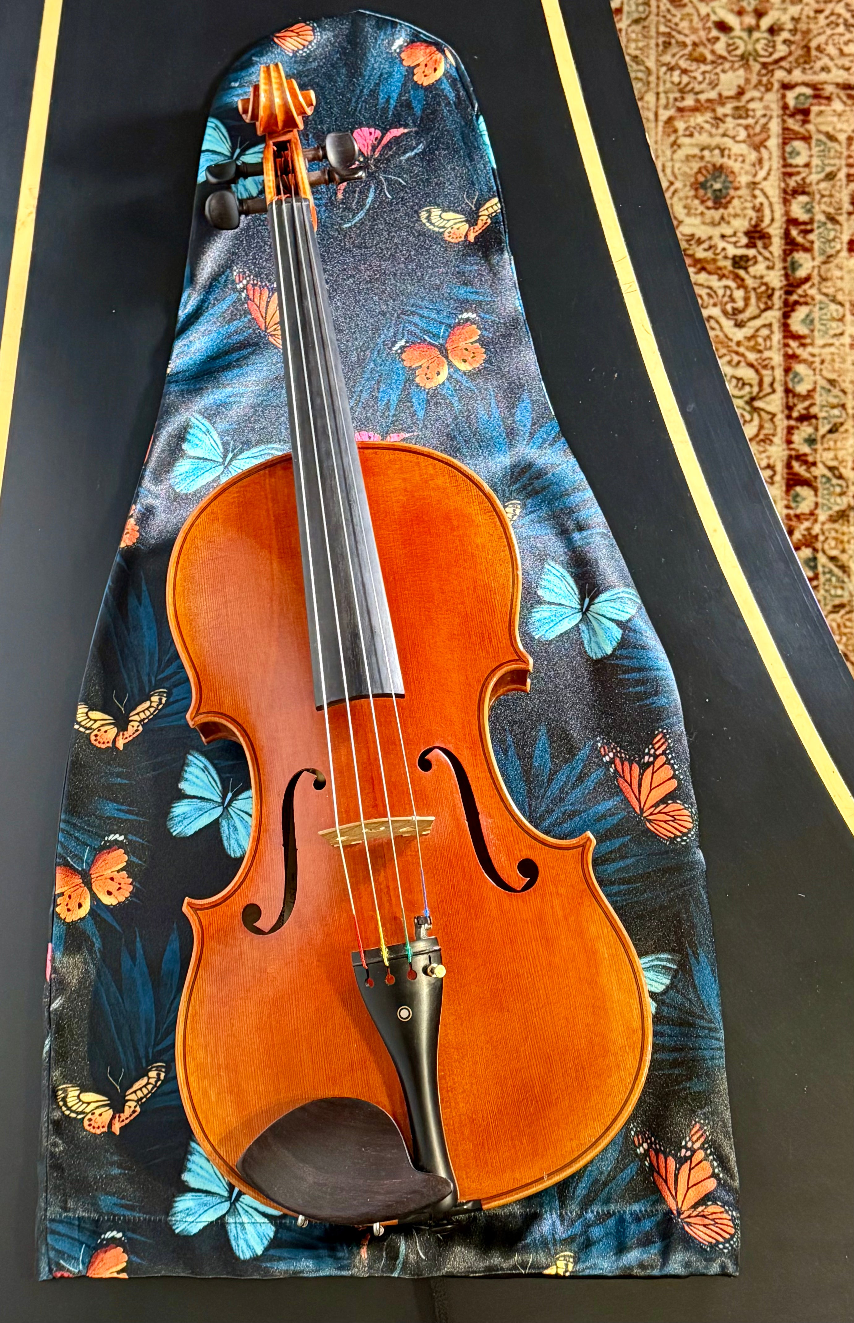 Viola/Mandolin Bag "Midnight Butterflies" 🦋