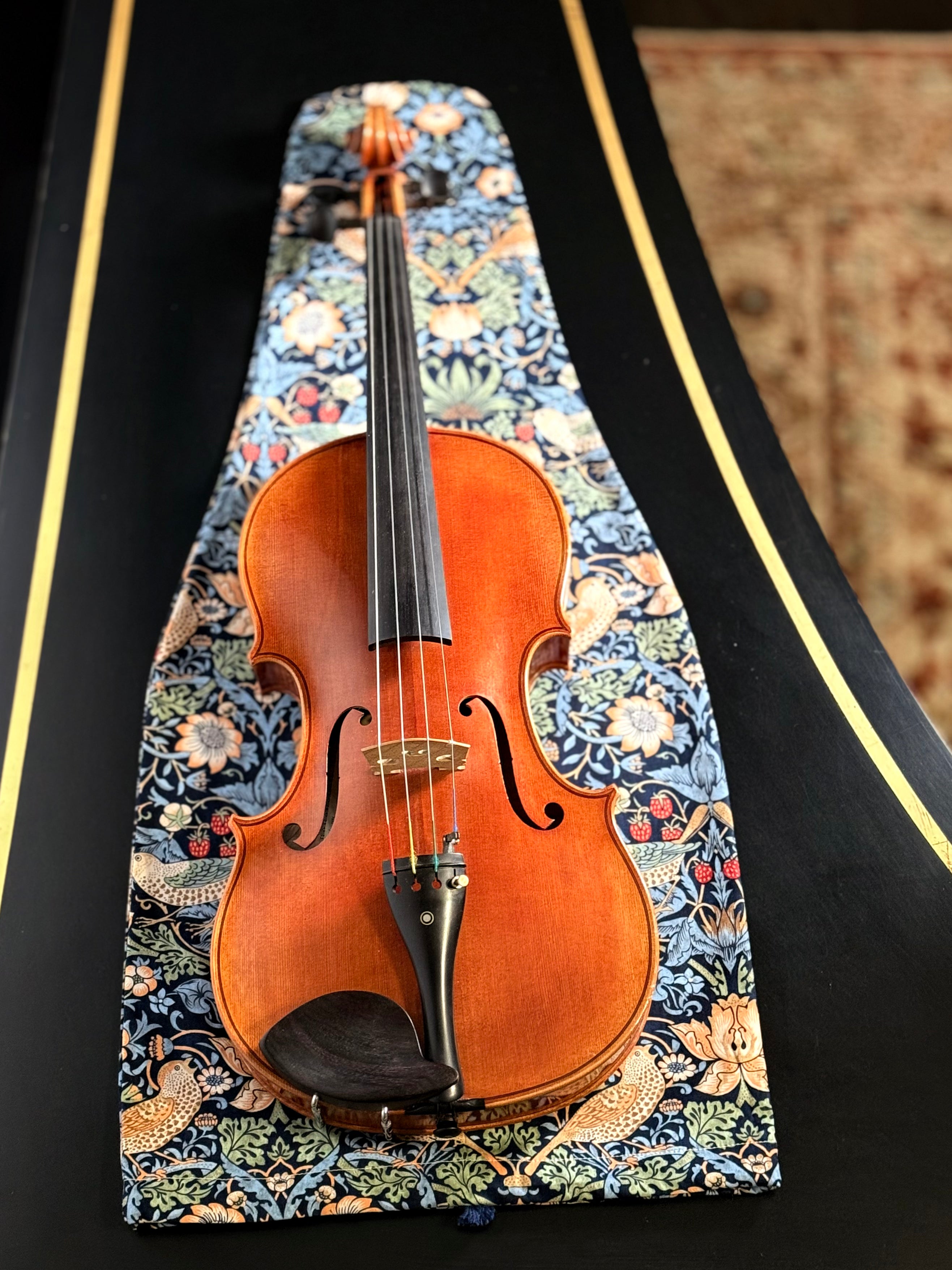 Viola/Mandolin Bag "Baroque Birds in Blue"